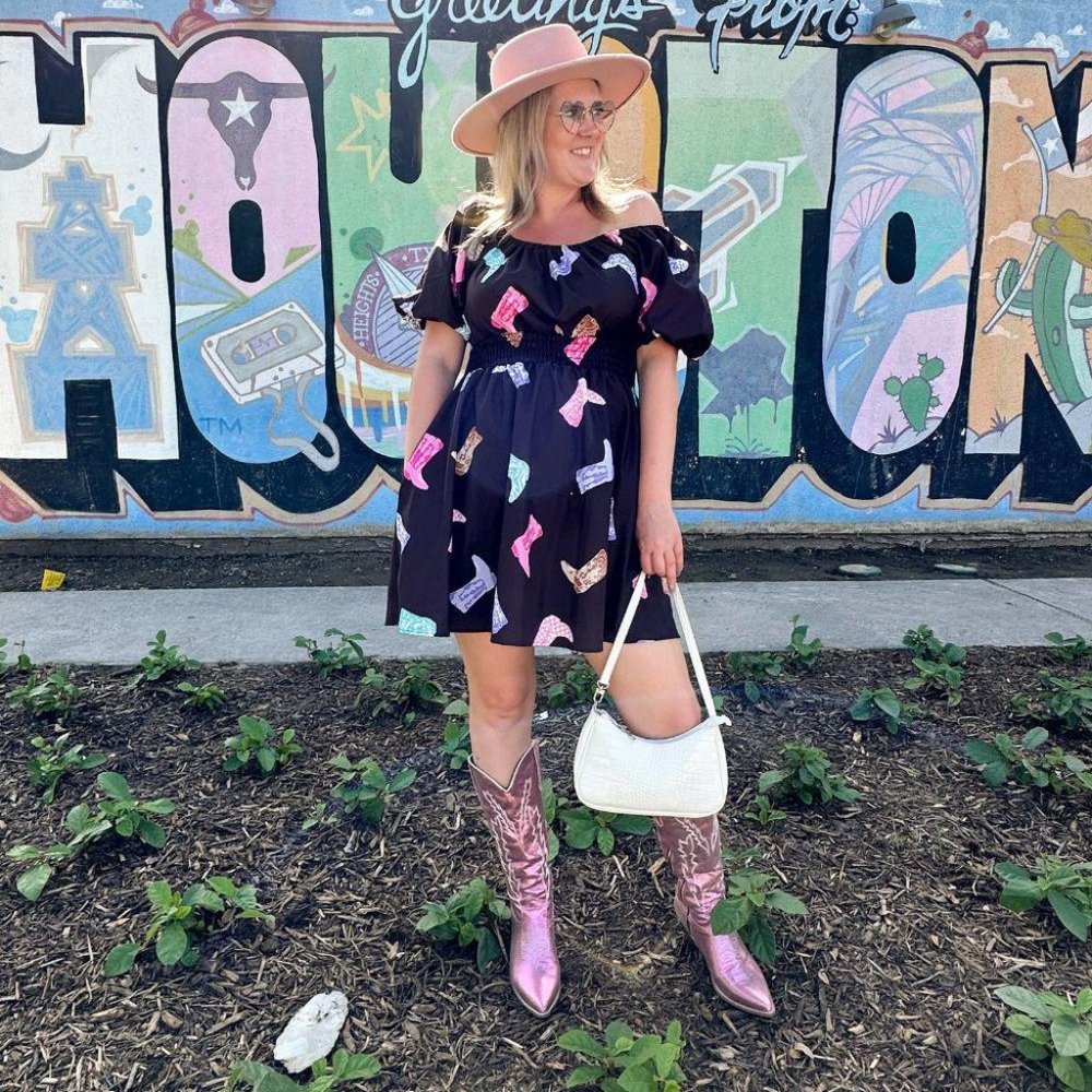 THESE BOOTS ARE MADE FOR WALKIN'‎  SKATER DRESS